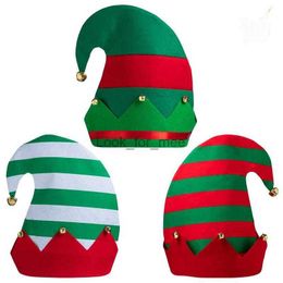 Kerstmassen Volwassenen Kerstmas Decoraties voor Home Noel prom Filt elf hoeden Creatieve kerst Santa Cosplay Kostuum HKD230823