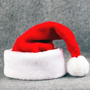 Cappelli di Natale Decorazioni di Babbo Natale in peluche addensato Decorazione natalizia di cappello di Babbo Natale allungato
