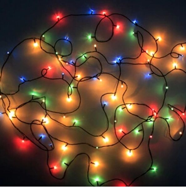 Illumination de Noël avec 100 têtes de lampe 220V AC source d'alimentation d'entrée led lumières décoratives pour arbres de Noël, fenêtres, etc.