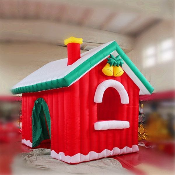 Casa de navidad inflable para el escenario LED de Navidad decoración del evento inflable proveedor del club nocturno liquidación