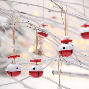 Noël Jingle Bells avec Star Cutouts Xmas Tree Hanging Ornements Party Festival Décorations XBJK2210