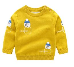 Christmas tricoté Pull Dessin animé Pull imprimé Toddler garçons Vêtements à manches longues Enfants Hiver Hiver Vêtements pour enfants 9 Designs BT5747