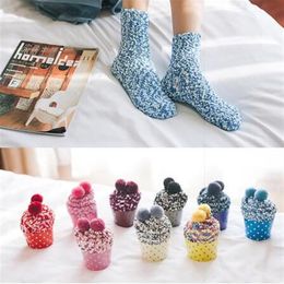 Weihnachten Dame Weiche Boden Socken Hause Kleidung Zubehör Süßigkeiten Frauen Flauschige Socken Warme Winter Gemütliche Lounge Bett Weihnachten Gift224U