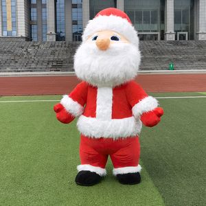 Noël grand 260 cm gonflable homme en peluche personnage de dessin animé mascotte Costume publicité cérémonie fête carnaval accessoire
