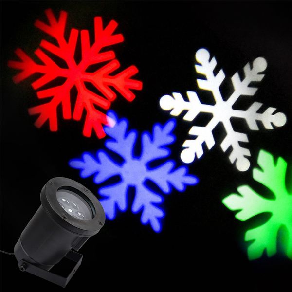 Projecteur de lumière laser de noël, lampes de neige, flocon de neige, lumières de scène pour fête, éclairage paysager, lampe de jardin en plein air