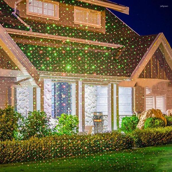 Proyector de láser navideño Light Outdoor Full Sky Star Spotlight Lámpara de jardín Lámpara de pared de la pared del jardín