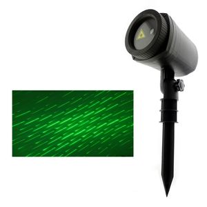 Vert Meteor Shower Effect Projecteur Laser Lumière Lumières De Noël Extérieur Décoratif Jardin Pelouse Lumière Pour Fête De Vacances Avec Télécommande RF