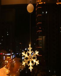 Kerst LED 3D Licht raam Decoratieve sukkel vakantielamp batterij aangedreven verlichting voor thuisdecors Xmas nieuw jaar1715102