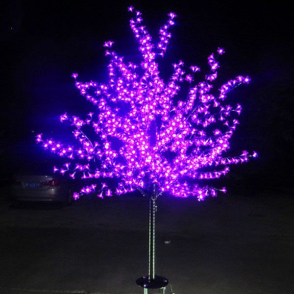 Lumière d'arbre de fleur de cerisier de Noël LED 1.8M lumières d'arbre guirlandes lumineuses paysage éclairage extérieur pour les vacances