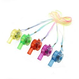 Kerst LED Glow Fluitje Kinderen Licht-Emitting Toy Bar Party Sfeer Flow Push Night Market Small Gifts Flashing