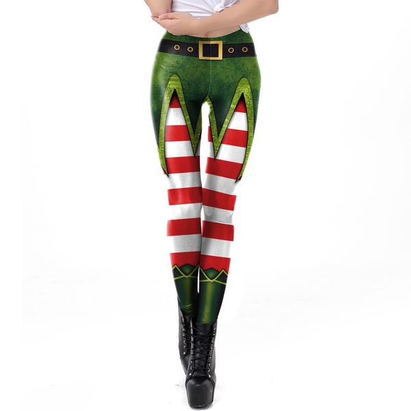 Leggings de Noël femmes mode sexy 3D le leggings numériques à chaud