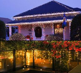 Lumières de Noël décoration extérieure 5 mètres affaissement 0406m rideau LED guirlandes de glaçons guirlande de fête de mariage du nouvel an light3848083