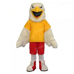 Kerstmis lang bont vogel mascotte kostuum cartoon thema karakter carnaval unisex volwassenen grootte Halloween verjaardagsfeestje fancy outdoor outfit voor mannen vrouwen