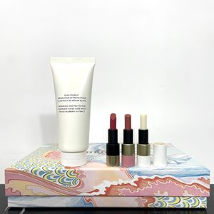 Ensemble de maquillage de Noël H Brand Makeup Sets 4in1 Make UP Set White Mulberry Hand Cream Makeup tache Rouge à lèvres NO21 Series Lip Blam ROSE A LEVRESEMB ELUSSEUR NATURE