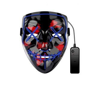 Masque de Noël EL LED Light up Purge Mask pour Festival Cosplay Party