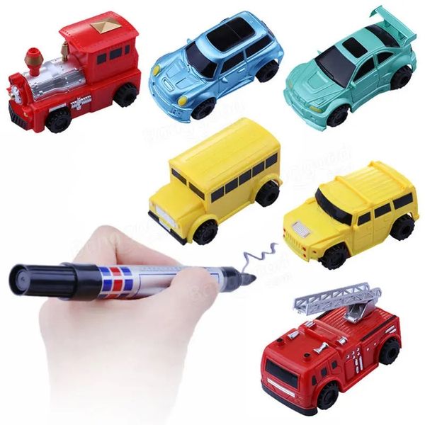 Línea de coche de camión Magic Magic Mini Mini Christmas Siguiendo con Pen Niños Niños Regalo Juguetes