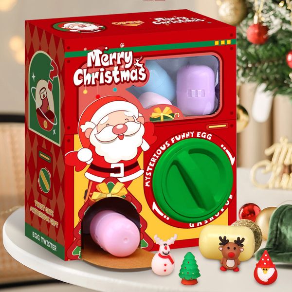 Máquina giratoria de huevos divertida para niños, juguete de muñeca de caja ciega, máquina de garra, artículos de regalo, Navidad, Año Nuevo