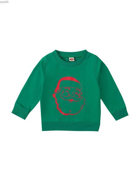 Jersey de Navidad para bebé recién nacido, Tops de manga larga con cuello redondo, sudadera de Papá Noel, jersey de Navidad para bebé, niña, niño, ropa de otoño L230625