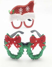 Kerstornamentbril Universeel voor volwassen kinderen Kerstspeelgoed Kerstman Sneeuwpop Gewei Kerstversiering Bril7667582
