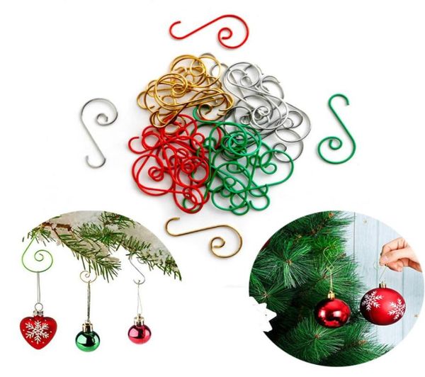 Ornement de Noël Mini S en forme d'arbre de Noël Crochets suspendus Cuisine Cuillère Pan Pot Ustensiles Cintres Fermoir sur la porte du placard Cl7048882