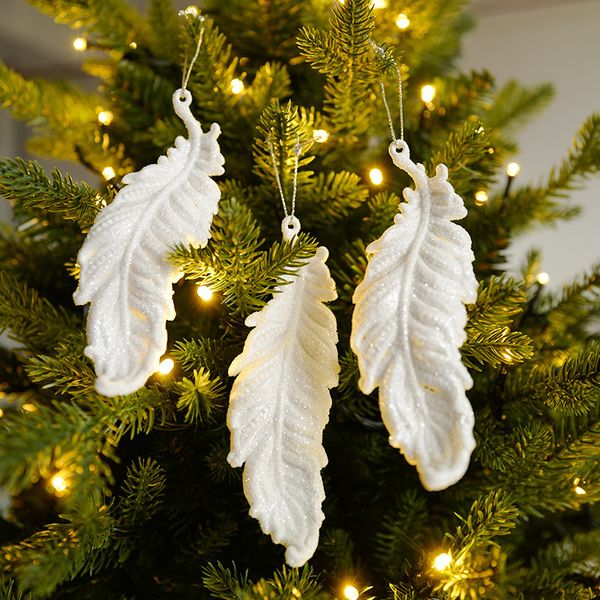 Ornement de noël en résine, pendentif, ailes d'ange blanches, décoration de Festival de cerf, vente en gros, A02