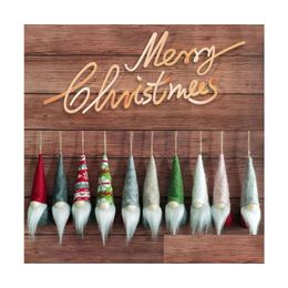Kerst Ornamenten Accessoires Gezichtsloze Oude Man Dwerg Gevulde Pop Cadeaus Voor Mode Decoratieve Hanger Drop Delivery