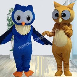 Kerst Owl Mascot Costuums Hoogwaardige stripfiguur Outfit Pak Halloween Outdoor Theme Party Volwassenen Unisex Dress