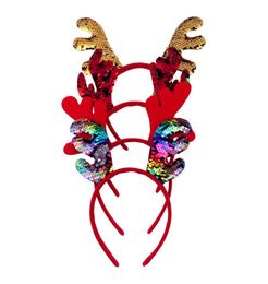 Boucle de Noël Performance Performance Performing Supplies Sequins Antlers Bandband Boucle Boucle Enfants039s Cadeaux Ship 10pcs3602875