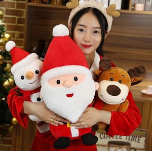 Fête de Noël Peluche Mignonne petite poupée de cerf Saint Valentin Décorations de Noël ange poupées oreiller de couchage Doux Peluches Cadeau Apaisant Pour Enfants SN