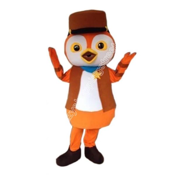 Costume de mascotte de pingouin de Noël, tenue de personnage de dessin animé de haute qualité, tenue de carnaval d'Halloween, taille adulte, tenue de fête d'anniversaire en plein air