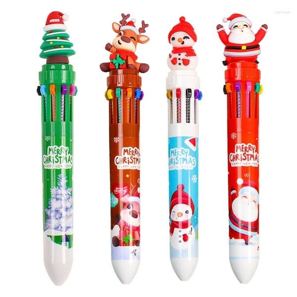 Stylo de Noël rétractable Ballpoint Party Favories Fournitures pour les étudiants de récompense pour les élèves pour enfants