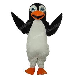 Costume de mascotte de pingouin de Noël de haute qualité, robe de soirée fantaisie d'Halloween, tenue de personnage de dessin animé, tenue de carnaval unisexe, accessoires publicitaires