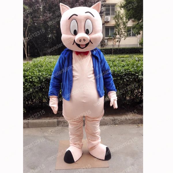 Costumes de mascotte de cochon de Noël de haute qualité, tenue de personnage de dessin animé, costume d'Halloween, fête à thème en plein air, carnaval, festival, robe fantaisie