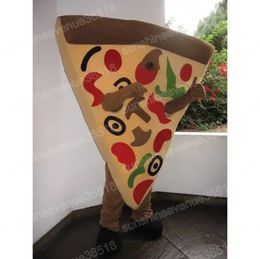 Christmas Pizza Mascot Costume Cartoon thème personnage carnaval adultes taille halloween anniversaire fête fantaisie tenue d'extérieur pour hommes femmes