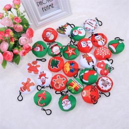 Porte-clés en peluche de noël, pendentifs d'arbre de noël, décorations suspendues, breloques, ornements, cadeau de fête