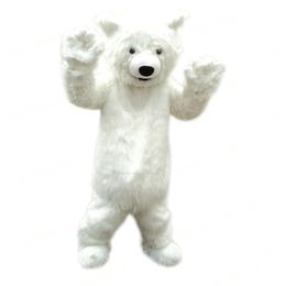 Christmas Polar Bear Mascot Costume Cartoon thème personnage Carnival Adults Size Halloween Birthday Party Fancy Outdoor tenue pour hommes femmes