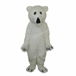 Рождественский костюм талисмана белого медведя на Хэллоуин, нарядное праздничное платье, наряд с персонажем из мультфильма, карнавальный костюм унисекс, рекламный реквизит