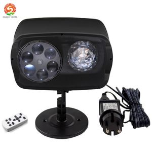 Lampe de projecteur de Noël avec vagues d'océan 2 en 1, lumières LED imperméables pour extérieur, intérieur, Halloween, fête de Noël, décorations de jardin