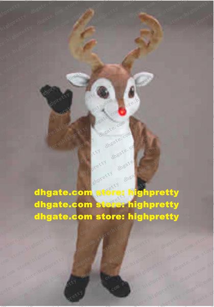 Christmas Randolph Reindeer Deer Mascot Costume Adult Cartoon Characon Merchandise Street Company Promotion ZZ7723