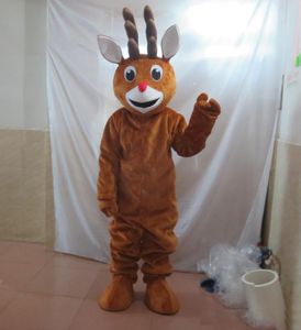 Costume de mascotte de renne de Noël Halloween Noël fantaisie fête personnage de dessin animé tenue Costume adulte femmes hommes robe carnaval unisexe adultes