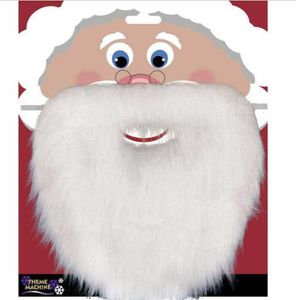 Noël Père Noël Blanc Fausse Barbe Moustache Moustaches Unisexe Déguisement De Noël Cosplay Accessoire De Fête Accessoires de Performance sur Scène CADEAU