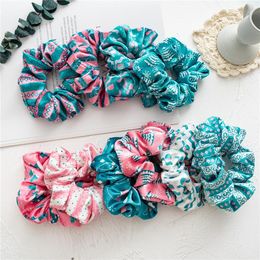 Kerstmis scrunchies elastische haarbanden rood groen xmas fleece elastische ring haar banden paardenstaart houder dame meisje haarbanden