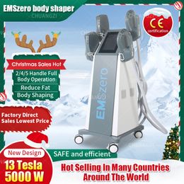Compras de Navidad Spree DLS-EMSlim RF Electromagnético Adelgazante Estimulación muscular Eliminación de grasa EMSZERO Máquina de construcción muscular