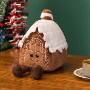 Kerstsneeuwman knuffel kerstboomhuis krans oude man sierkussen schattige eland pop versiering cadeau versieren