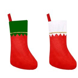 Chaussettes de Noël Sac de poche cadeau Pendentif Ornements d'arbre de Noël Santa Christmas Stocking Décor RRE14719