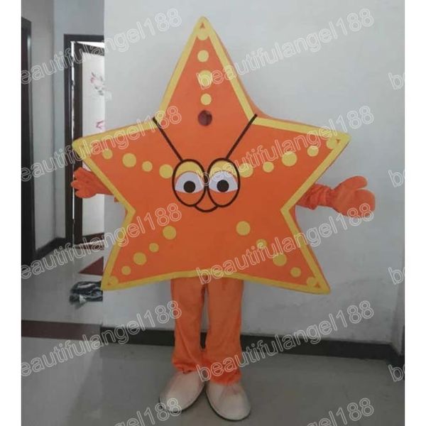 Disfraz de mascota de pez estrella de Navidad traje de personaje de dibujos animados traje de fiesta de Halloween al aire libre carnaval Festival vestido de lujo para hombres y mujeres