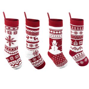 Bas de Noël Bas de Noël personnalisés 18 pouces Cadeaux de bas tricotés par câble de grande taille