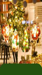 Lights de chaîne de Noël Nouvelle nouveauté décorative suspendue Lumière 3D pour les fenêtres intérieures Porte murale Pathway Patio Decorationsa2833020060