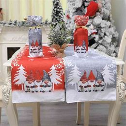 Kerst Swedish Gnome Table Runner Tafelkleed Placemat Home Wedding Holiday Festival Decorations 73 x 14 inch 210628