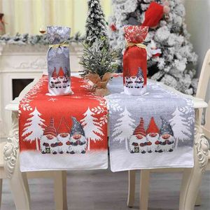 Kerst Tafel Runner Tafelkleed Placemat Home Bruiloft Decoratie 210628